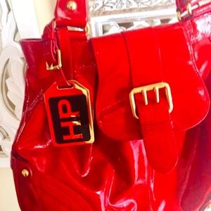 Limited-Edition Dooney & Bourke Red Patent-Leather Handbag